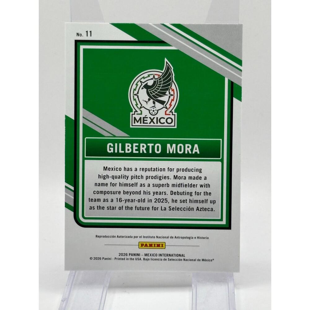 2026 Panini International Gilberto Mora Rookie Base Mexico Soccer RC - Picture 2 of 2